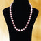 Imeora Pink 10mm Shell Pearl Necklace With Red Beads
