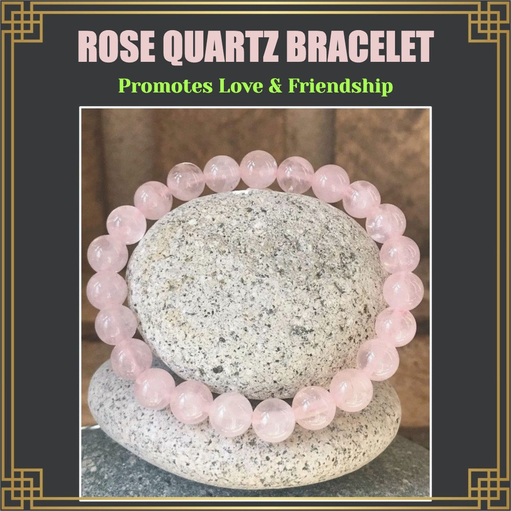 Rose Quartz Bracelet Relationship Healer  BrahmatellsStore
