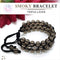 Three Layer Handmade Adjustable Bracelet 6mm Beads