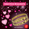 Valentine Bracelets - King Queen Engraved