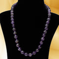 Imeora Hand Knotted 10mm Amethyst Stone Necklace