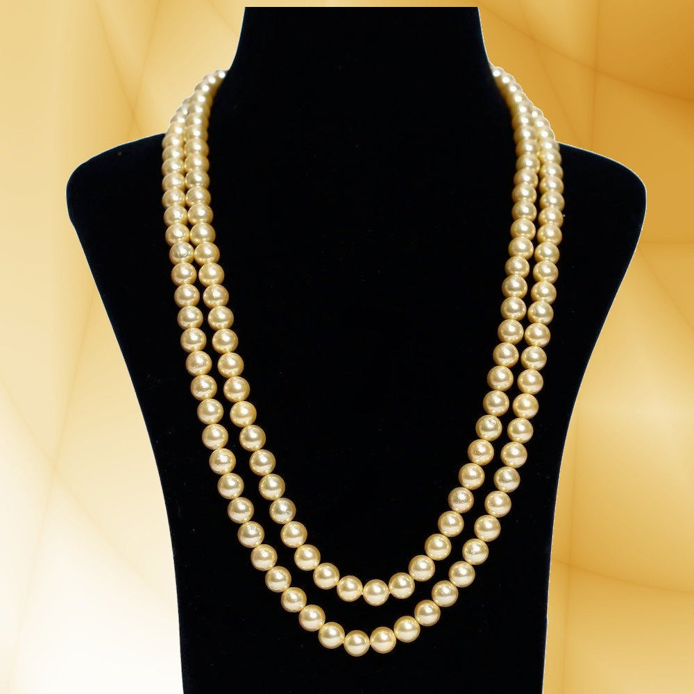 Golden Pearl Necklace