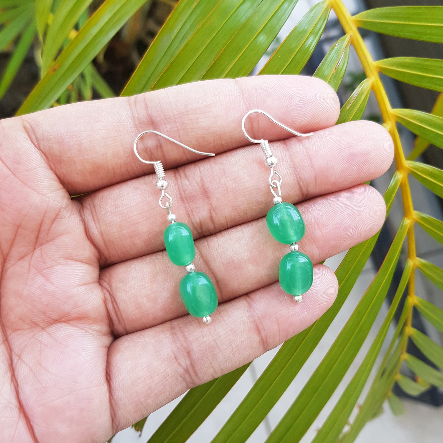 Imeora Green Quartz Earrings