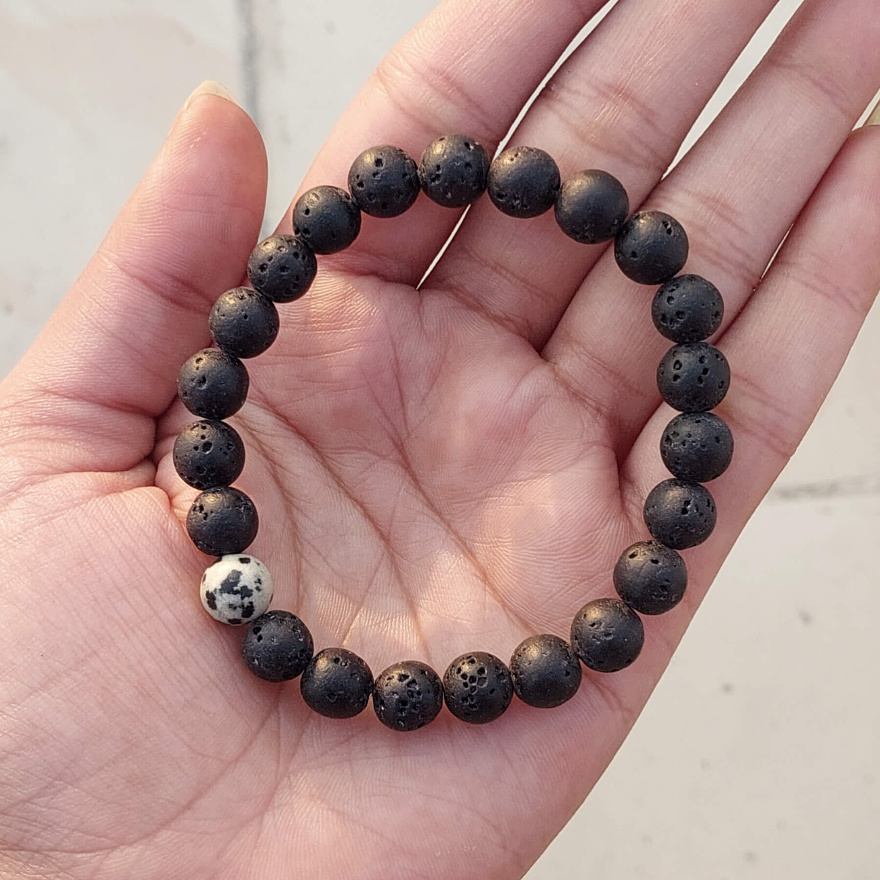 Deer Antler & Black Lava Rock Essential Oil Diffuser Necklace - 18" Pendant For Women, Christmas Gift