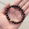 Certified Lava Natural Stone 8mm Bracelet With Unakite