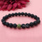 Certified Lava Natural Stone 8mm Bracelet With Unakite