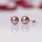 Imeora Green Peach 8mm Double Line Shell Pearl Necklace With 10mm Peach Shell Pearl Studs