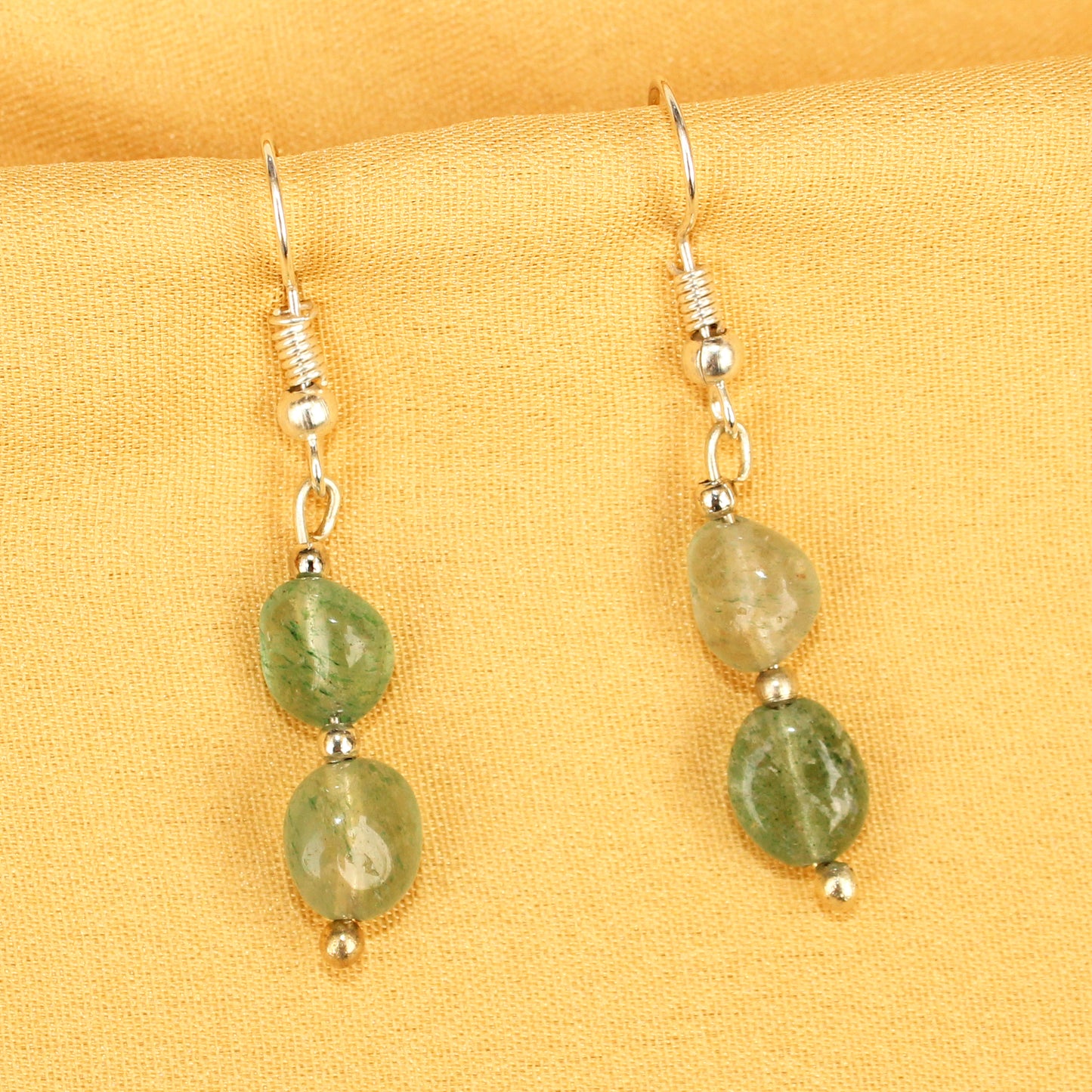 Imeora Prehnite Natural Stone Earrings