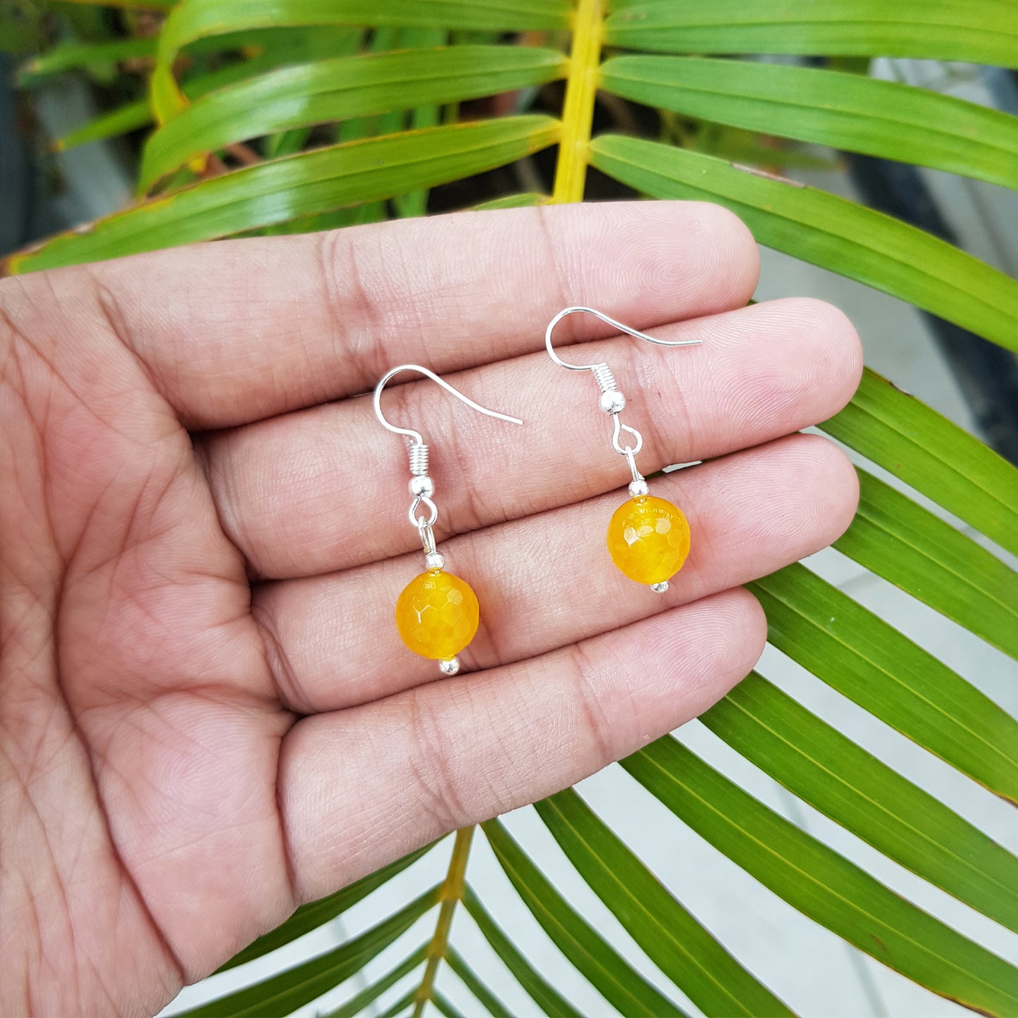 Imeora Yellow 10mm Quartz Earrings