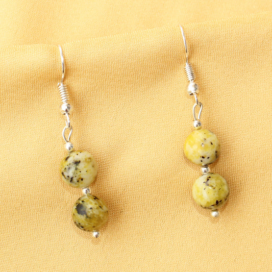 Imeora Serpentine 8mm Natural Stone Earrings