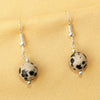 Imeora  Dalmatian 10mm Natural Stone Earrings