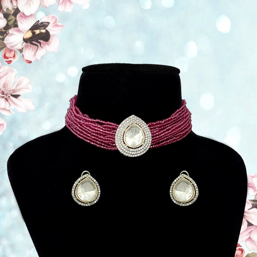 Rowan Choker Necklace Set With Dori