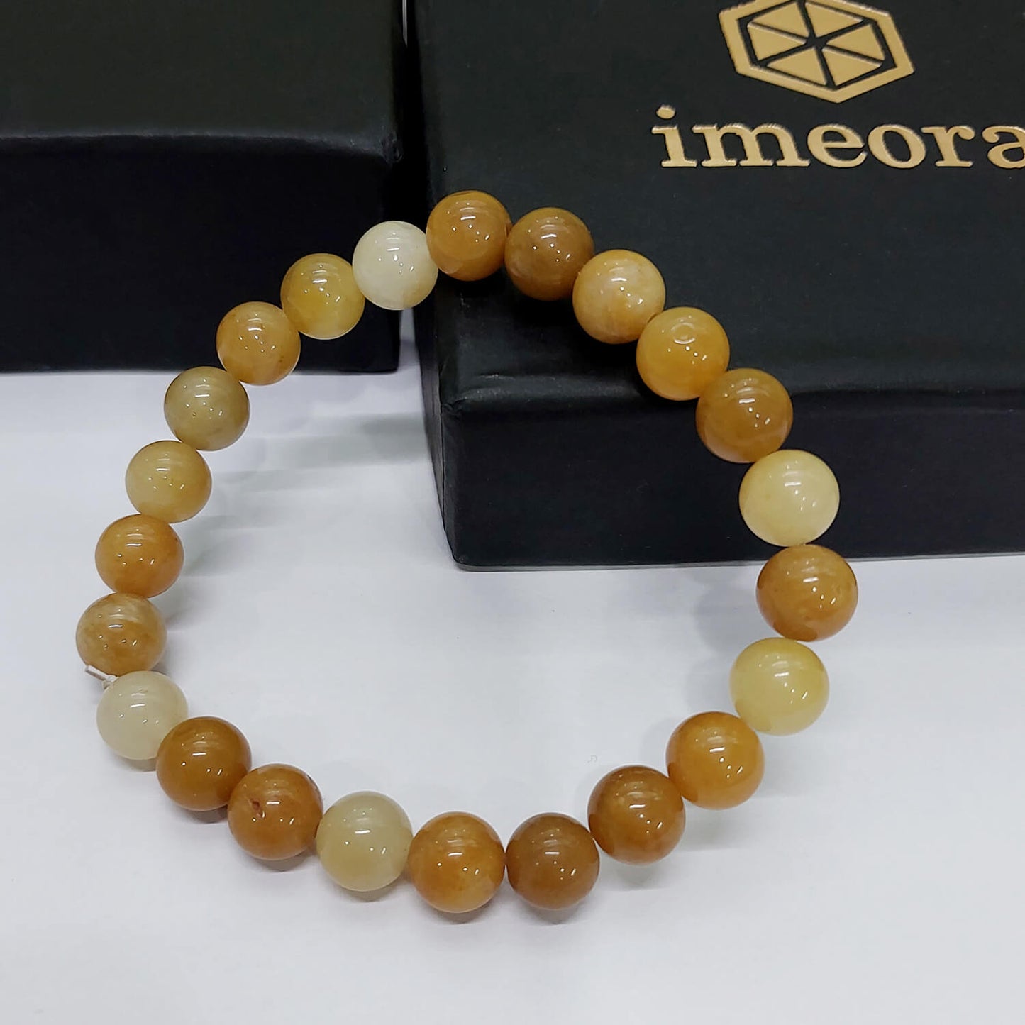 Certified Yellow Jasper 8mm Natural Stone Bracelet